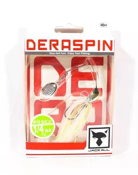 Приманка-спиннер Bait Jackall Deraspin 1/4 унции Devils Clear Ver.2 (8580)