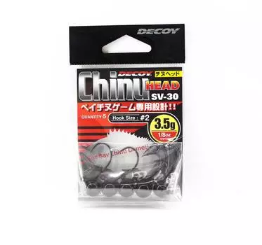 Приманка SV-30 Джиг-головка Chinu Head Сверхпрочный крючок Размер 2 , 1/8 унции (2372)