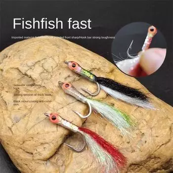 Приманка Swinbait Popper Minnow Крючок из нержавеющей стали Наживки для мух Рыбалка Форель Наживки для мух Крючок 6 красный