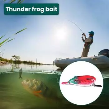 Приманка Thunder Frog с острым крючком, реалистичный вид, легкая приманка для моделирования проникновения, мягкая приманка, аксессуары для рыбалки