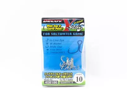 Приманка Y-S25S Treble Hook Light Game SW Treble Hooks Размер 10 (8186)