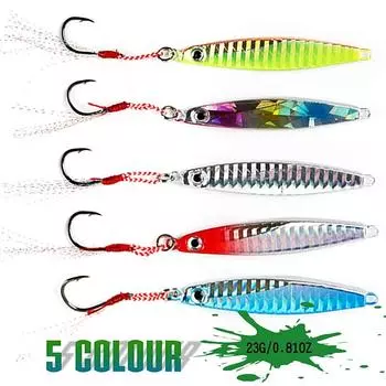 Приманки для глубоководной рыбалки на 0,85 унции, приманки для морской рыбалки на крючок, металлические твердые приманки, приманка для морской рыбалки Color1