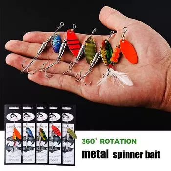 Приманки для ловли ложкой, металлические приманки с крючками для форели, судака, спиннинговые приманки для окуня