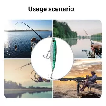 Приманки для ловли на поверхности воды Искусственные жесткие приманки Тонущие карандашные приманки с тройным крючком для пресной и соленой воды C