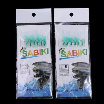 Приманки Sabiki Sea Fishing Rigs Golden Золотистые крючки с золотыми резиновыми приманками Ocean Beach Fishing 13