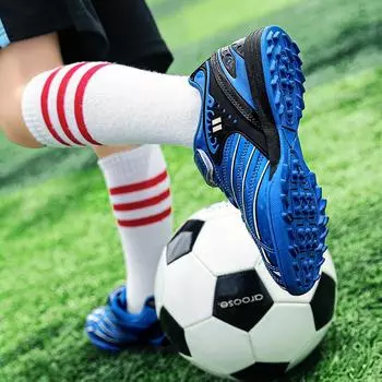 Primary school football shoes 2025 new broken nail non-slip children s training shoes boys and girls grass game sports shoes 29