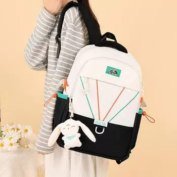 Primary School Students Third To Sixth Grade School Bags Large Capacity Backpack синий