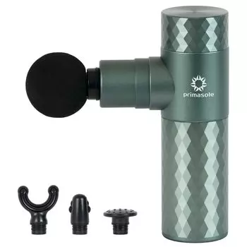 Primasole Compact Release 6mm Vibration 4 Vibration Modes 4 Attachments Quiet Fascia Release PSS12NH158 Dark Green