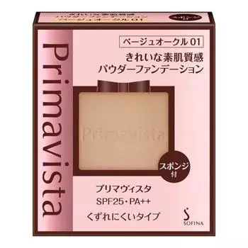 Primavista Beautiful Skin Texture Powder Foundation Beige Ocher 01 SPF25 PA++ 9g