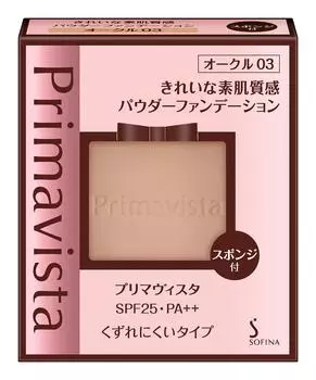 Primavista Beautiful Skin Texture Powder Foundation by Ocher 03 SPF25 9g [Discontinued Manufacturer] PA++ (x 1)