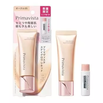 Primavista Stay Glow Liquid Ocher 05 + Foundation Boost Mini [Основа]
