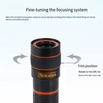 Примечание. Макрообъектив. Комплект объективов для камеры телефона. Широкоугольный объектив. белый