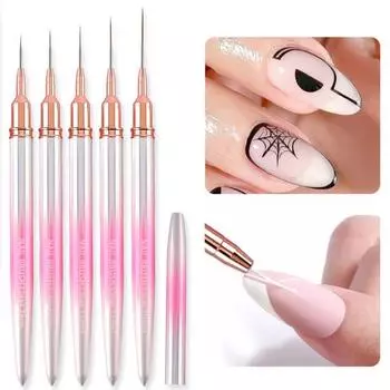 применение прочной кисти для дизайна ногтей 7/9/12/15/20 мм, тонкое, нержавеющее, широкое 12mm