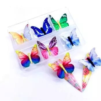 Применение стильной ткани яркого цвета ювелирных изделий ногтя широкое B