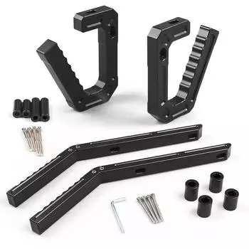 Применимо2007-2018 Jeep Wrangler JK Передний + задний грейферный ковш Ручка каркаса автомобиля Подлокотник автомобиля Front Door-Black