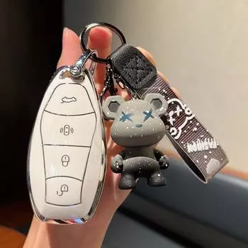 Применимо2023Красный флагH5Чехол для ключей23Новый красный флагh5/hq9Чехол для сумки с пряжкой в виде ракушки с серебряным краем Red FlagFStyle-Intelligen