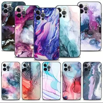 Применимо к чехлу для мобильного телефона iPhone16, новый чехол для мобильного телефона с рисунком «мрамор» iPhone13