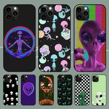 Применимо к чехлу для мобильного телефона iPhone16, новый чехол для мобильного телефона Couple Alien iPhone13