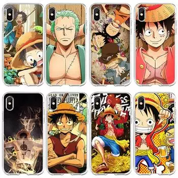 Применимо к iPhone16 Новый XR Мультфильм Анимация Соломенная Шляпа ONE PIECE Luffy Чехол для мобильного телефона One Piece 6Plus/6Splus Universal