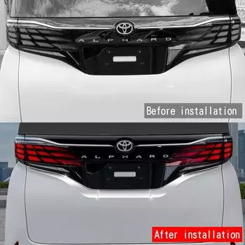 Применимо к внешней отделке рамки номерного знака 23 серии Toyota Alphard/VELLFIRE 40. серебряный