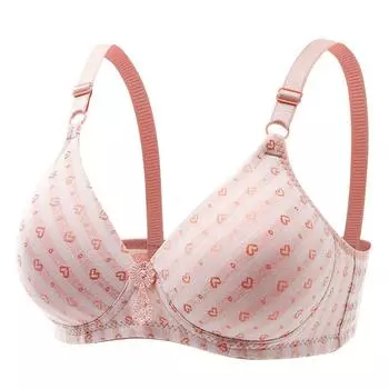 [Применимо] Тонкий бюстгальтер большого размера без стального ободка, собирает и закрывает грудь, нижнее белье против провисания, регулируемый бюстгальтер 80C