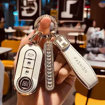 Применимый чехол для ключей Fiat500Key BoyueBravoIveco Ousheng, защитный чехол для автомобильных ключей FiatCStyle-Folding3Key
