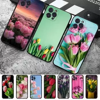 Применимый чехол для мобильного телефона iPhone16, чехол для мобильного телефона New Girl Lily, чехол для мобильного телефона с цветком iPhone13