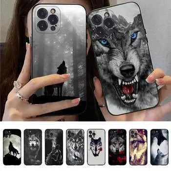 Применимый чехол для мобильного телефона iPhone16, новый чехол для мобильного телефона Animal Crossing Wolf Totem, чехол для телефона Wolf iPhone16