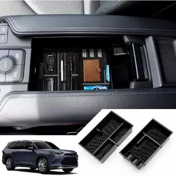 Применимый ящик для хранения на приборной панели Toyota Highlander 2024 года, применимый лоток для консоли Toyota Highlander 2024 года, органайзер для ящика Highlander Highlander