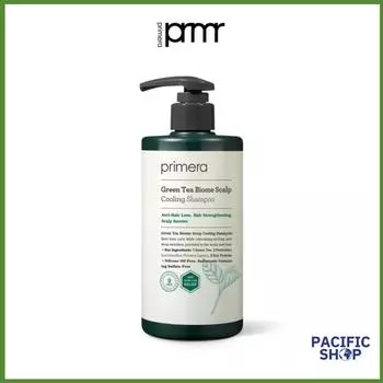 [primera] Greentea Biome Охлаждающий шампунь для кожи головы 380 мл