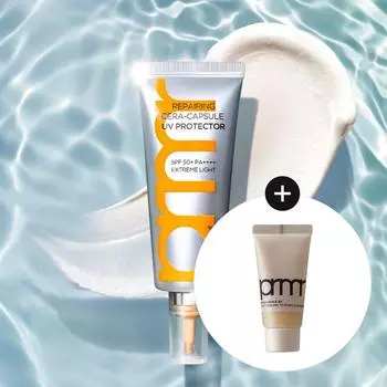 Primera Восстанавливающий Cera-Capsule UV Protector 40 мл Специальный набор (+Пилинг-пенка для умывания 30 мл)