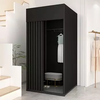 Примерочная для магазина одежды с затенением, переносная временная мобильная защита конфиденциальности, складная примерочная для торгового центра, простая примерочная и чёрный