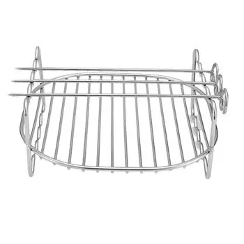 Принадлежности для аэрофритюрницы с шампурами | Двухслойный гриль для аэрофритюрницы из нержавеющей стали | Универсальная стойка S