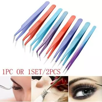 Принадлежности для дизайна ногтей, набор страз, зажим, аппликатор, инструменты для наращивания ресниц, пинцет для накладных ресниц