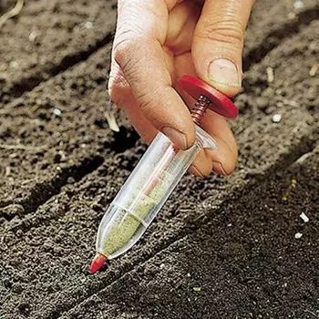 Принадлежности для садовых инструментов, шприц, сеялка, мини-диспенсер для посева семян, садовая сеялка, кашпо, ручной посев, цветочный горшок, цветочная клумба