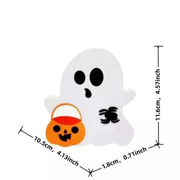 Принадлежности для украшения на Хэллоуин, Домашнее украшение, Цветочный горшок, Белый призрак, Креативный подарок на день рождения, Подарок на выпускной для класса