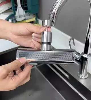 Принадлежности для ванной комнаты Кухонные принадлежности Смесители для кухни Удлинитель Домашние водопады Смесители Диффузор Насадка для водопроводного крана Фильтр-распылитель 1PC чёрный