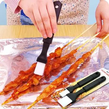 Принадлежности для выпечки и барбекю, длинная ручка, пластиковая термостойкая щетка для барбекю, кулинарная щетка, щетка для соуса, щетка для масла, 2 комплекта 2 packs