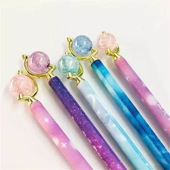 Принадлежности Kawaii Student Writing 0,5 мм Канцелярские принадлежности для подписи Ручка для поворота гелевая ручка Шариковая ручка гелевая ручка Random 1pc