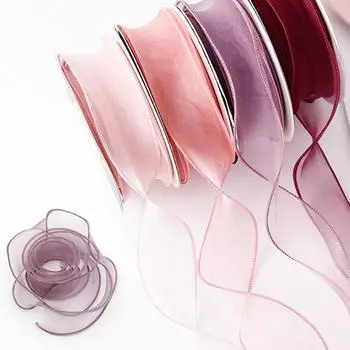 Принадлежности Снежный шелк Гофрированный букет Цветочный магазин цветов Лента Цветочная лента Упаковочный материал Пряжа «Рыбий хвост» 4*900cm