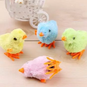 Принадлежности Заводной Прыжки Ходьба Встряхивание Движение Плюшевые Цыплята Интерактивная Игрушка Подарки для Детей Игрушки для Кошек random color-1pc