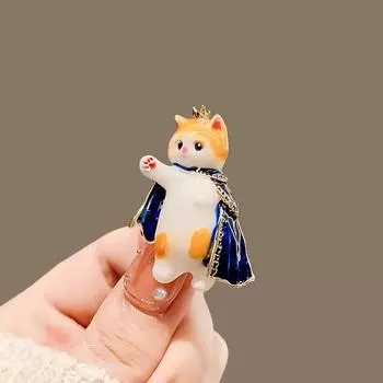 Принц мультфильм котенок брошь мужчины и женщины милый эмаль изысканный корсаж индивидуальная булавка одежда с аксессуарами