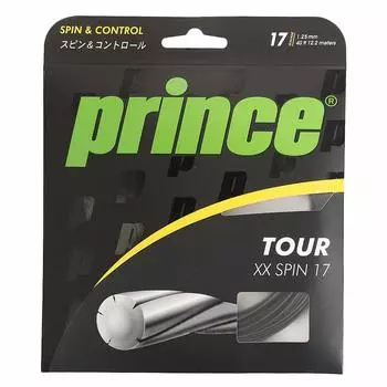 Prince Hard Tennis String 7JJ024TOURXX SPIN17 (Prince) (Black/FF/Men s, Women s, Jr.)