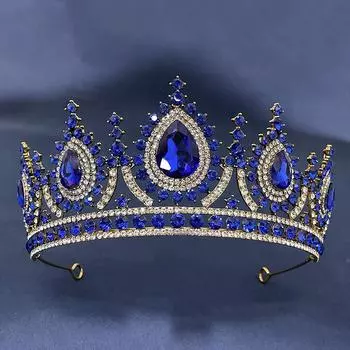 Принцесса ювелирные изделия невесты циркон корона тиара корейский стиль атмосферная свадебная церемония корона аксессуары для волос свадебное платье