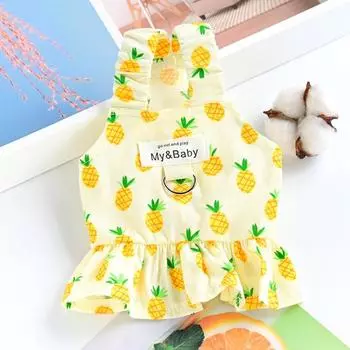 Princess Pet Cat Dog Clothes Small Dog Puppy Traction Skirt Summer Thin S