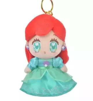 Princess Plush Toy TINY Keychain Key Chain Ariel Disney Store Sea