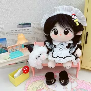 Princess Skirt 20cm Cotton Doll Clothes Maid Dress Idol Dolls Dress Children s Gift shoes
