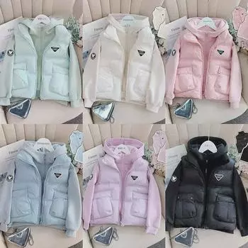 Принцесса Юаньюань 2024 Зимний теплый хлопковый жилет-кардиган для девочек для детей среднего и большого размера 120cm