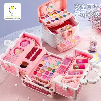 Принцесса косметический игрушечный костюм подарок на день рождения маленькой девочки роскошная специальная картина косметика коробка для девочек лаванда розовый