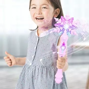 Принцесса светящаяся снежинка палочка светящиеся палочки мигающие снежные звезды палочки косплей реквизит фиолетовый